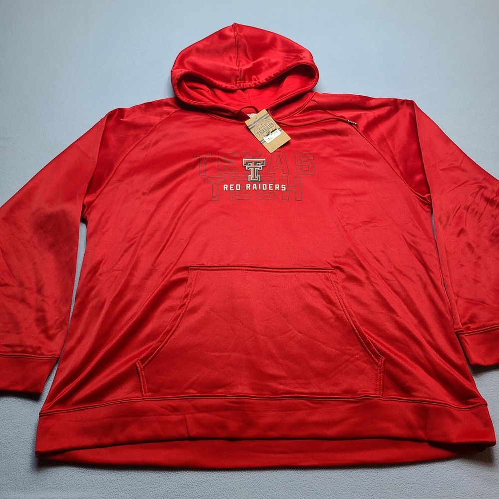 Rivalry Threads Hoodie Mens 2XL Red Texas Tech Raiders Performance Sweatshirt